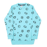 Boys Full Sleeve Sweatshirt - Sky Blue, Boys Hoodies & Sweat Shirts, Chase Value, Chase Value