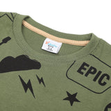 Boys Full Sleeve Sweatshirt - Olive, Boys Hoodies & Sweat Shirts, Chase Value, Chase Value