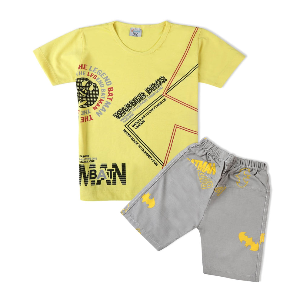 Valuable Boys Half Sleeves Suit - Yellow, Boys Sets & Suits, Chase Value, Chase Value
