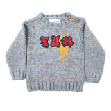 Newborn Girls Full Sleeves Sweater - Blue, Newborn Girls Winterwear, Chase Value, Chase Value