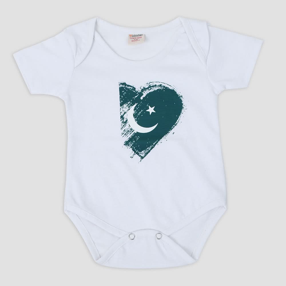 Newborn Girls Independence Romper - White, Newborn Girls Rompers, Chase Value, Chase Value