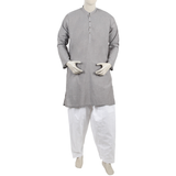 Eminent Men's Plain Kurta - Grey, Men's Kurtas, Eminent, Chase Value