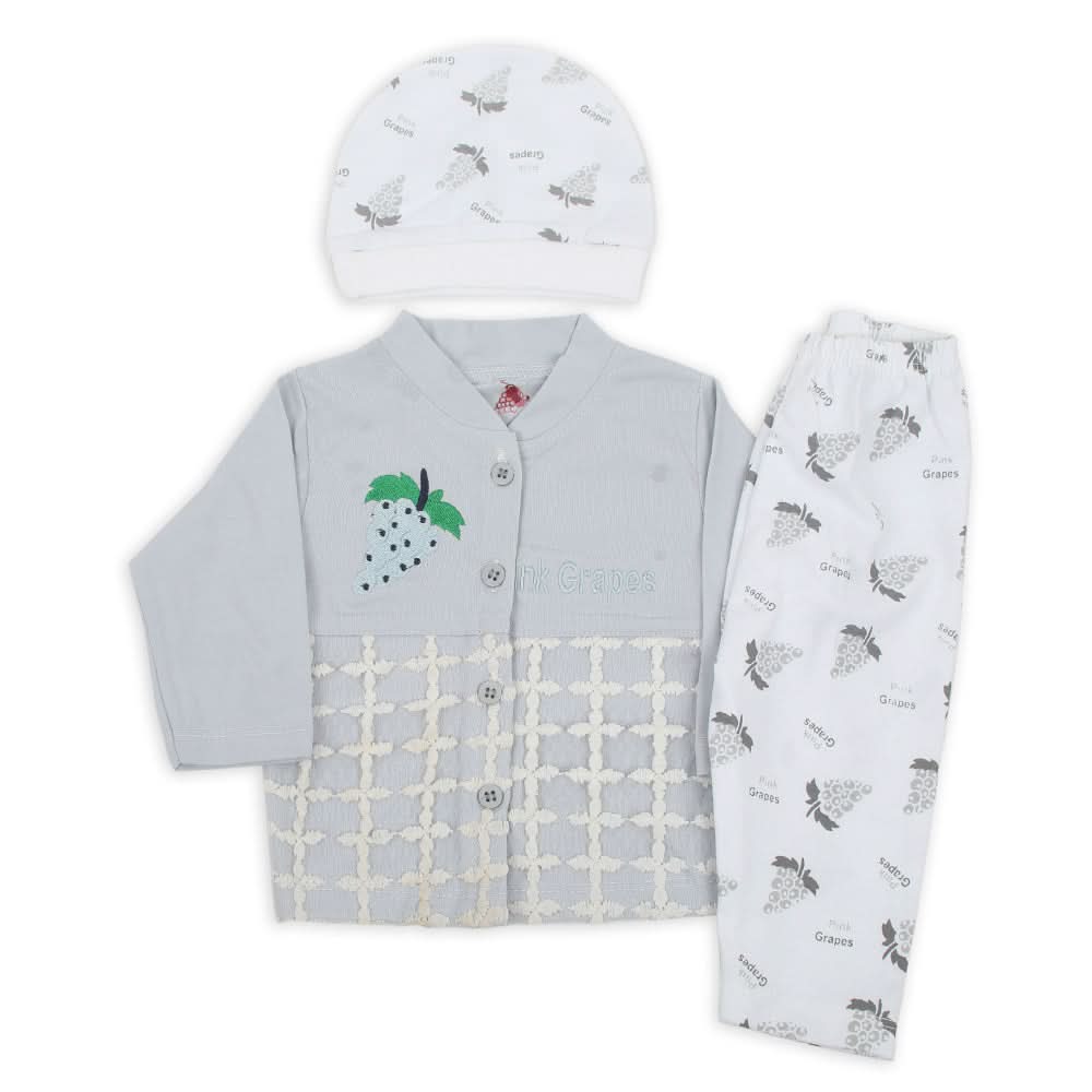 Newborn Girls Full Sleeves Suit - Light Blue, Newborn Girls Sets & Suits, Chase Value, Chase Value