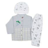 Newborn Girls Full Sleeves Suit - Light Blue, Newborn Girls Sets & Suits, Chase Value, Chase Value