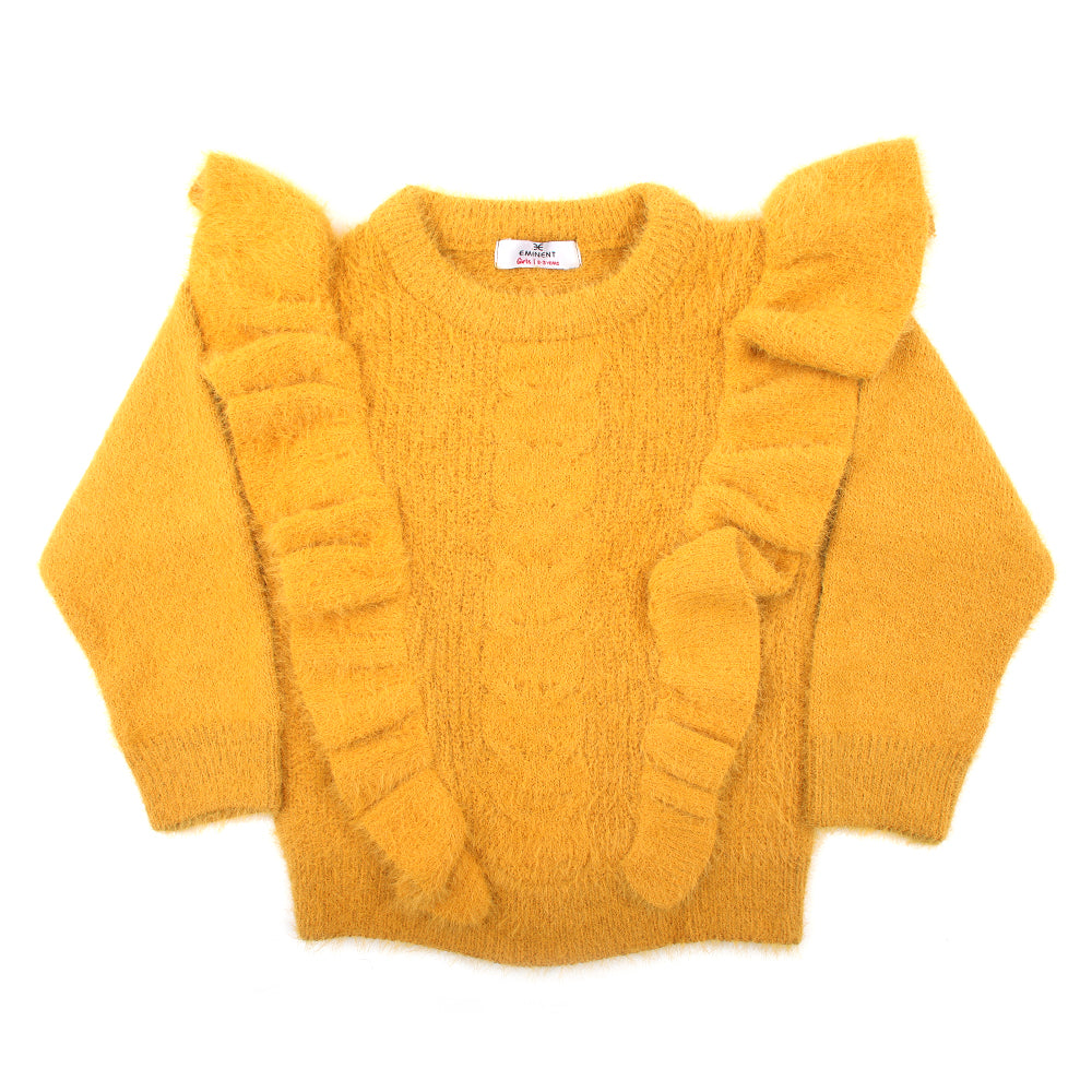 Eminent Girls Full Sleeves Sweater - Mustard, Girls Sweaters, Chase Value, Chase Value