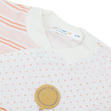 Newborn Girls Full Sleeves Romper - Orange, Newborn Girls Rompers, Chase Value, Chase Value