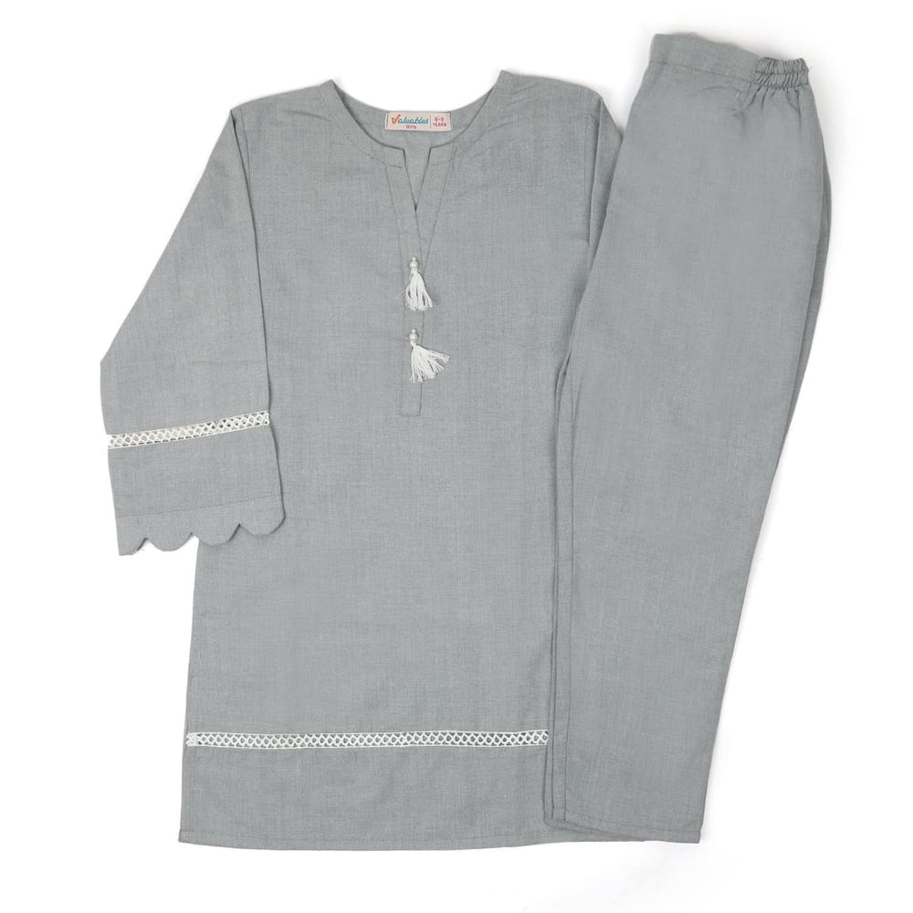 Girls Shalwar Suit - Blue, Girls Shalwar Kameez, Chase Value, Chase Value