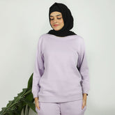 Women's Full Sleeves Sweat Shirt - Lilac, Women Sweatshirts & Hoodies, Chase Value, Chase Value