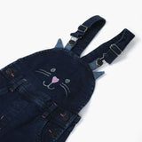Girls Embroidered Dangri - Blue, Girls Suits, Chase Value, Chase Value