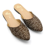 Women's Backless Pump - Brown, Women Backless Pumps, Chase Value, Chase Value