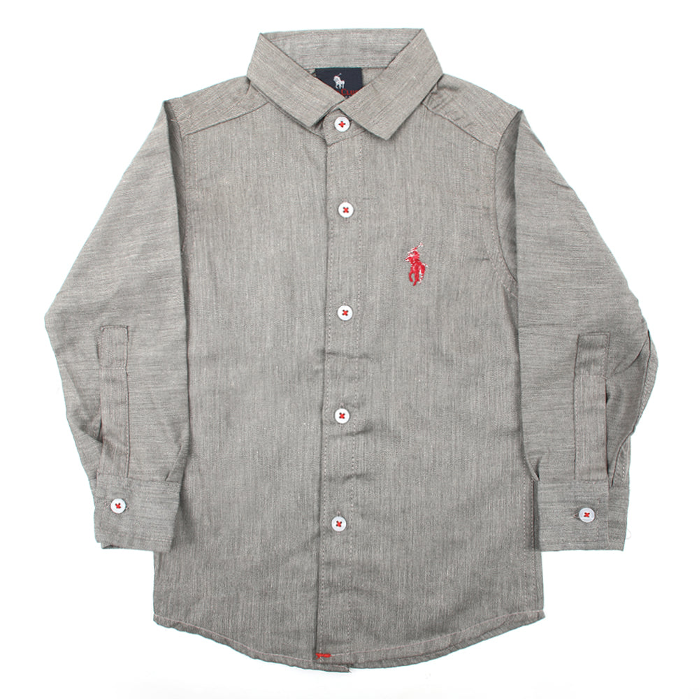 Boys Full Sleeves Shirt - Grey, Boys Shirts, Chase Value, Chase Value