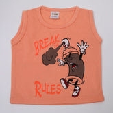 Newborn Boys Sando - Peach, Newborn Boys Shirts & T-Shirts, Chase Value, Chase Value