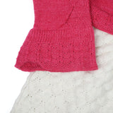 Newborn Girls Full Sleeves Sweater Suit - Pink, Newborn Girls Winterwear, Chase Value, Chase Value