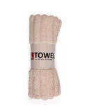 Coral Strip Hand Towel – 35×75 cm, Kitchen Towels, Chase Value, Chase Value