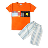 Valuable Boys Half Sleeves Short Suit - Orange, Boys Sets & Suits, Chase Value, Chase Value