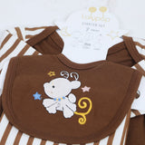 Newborn Print Starter Lining Pack of 7 - Chocolate, Girls Suits, Chase Value, Chase Value