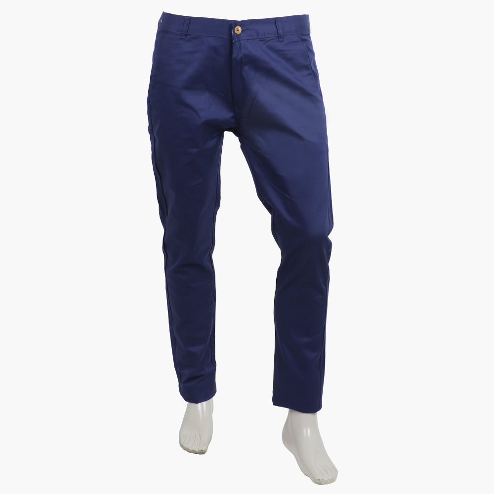 Men's Cotton Pant - Navy Blue, Men's Formal Pants, Chase Value, Chase Value