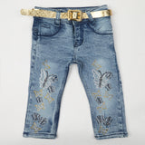 Girls Denim Pant - Blue, Girls Pants & Capri, Chase Value, Chase Value