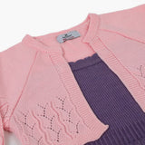 Girls Sweat Frock - Pink, Girls Frocks, Chase Value, Chase Value