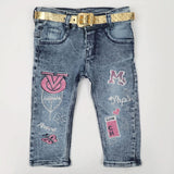Girls Denim Pant - Blue, Girls Pants & Capri, Chase Value, Chase Value