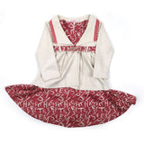 Girls Full Sleeves Frock - Pink, Girls Frocks, Chase Value, Chase Value