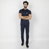 Men's Round Neck Half Sleeves T-Shirt - Navy Blue, Men's T-Shirts & Polos, Chase Value, Chase Value