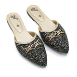 Valuable Women's Backless Pump - Black, Women Backless Pumps, Chase Value, Chase Value