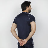 Men's Round Neck Half Sleeves T-Shirt - Navy Blue, Men's T-Shirts & Polos, Chase Value, Chase Value