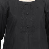 Women's Embroidered 3Pcs Stitched Shalwar Suit - Black, Women Shalwar Suits, Chase Value, Chase Value
