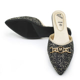 Valuable Women's Backless Pump - Black, Women Backless Pumps, Chase Value, Chase Value