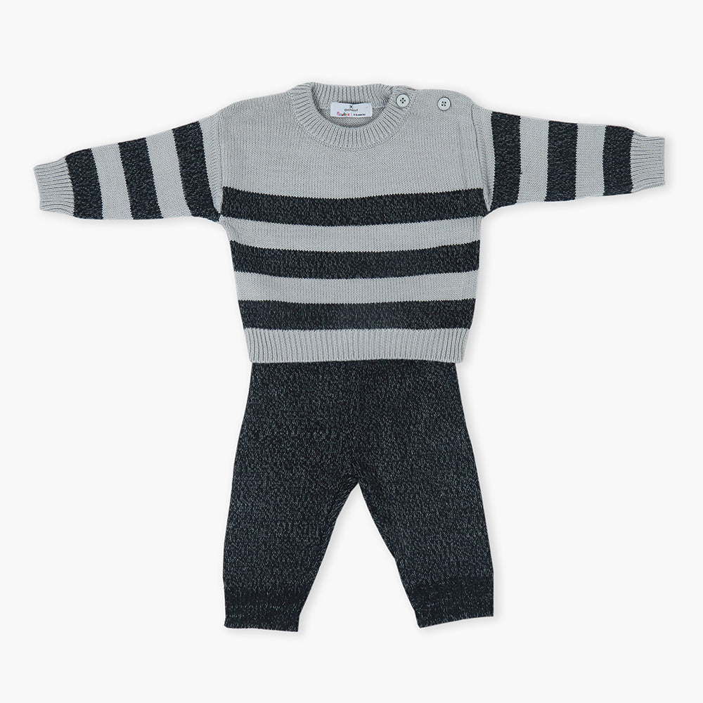 Newborn Boys Sweater Suit - Dark Grey, Newborn Boys Winterwear, Eminent, Chase Value