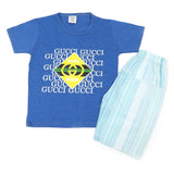 Boys Half Sleeves Short Suit - Blue, Boys Sets & Suits, Chase Value, Chase Value