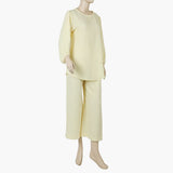 Women's Western 2 Pcs Suit - Yellow, Women Night Suit, Chase Value, Chase Value