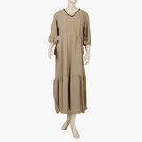 Women's Western Long Maxi - Brown, Women T-Shirts & Tops, Chase Value, Chase Value
