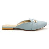 Valuable Women's Backless Pump - Cyan, Women Backless Pumps, Chase Value, Chase Value