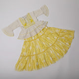 Girls 2Pcs Suit - Yellow, Girls Shalwar Kameez, Chase Value, Chase Value
