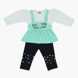 Girls Tights Suit - Cyan, Girls Suits, Chase Value, Chase Value