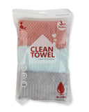 Fleece Cleaning Towel 3Pcs Set – 30×30 cm - Multi Color, Kitchen Towels, Chase Value, Chase Value