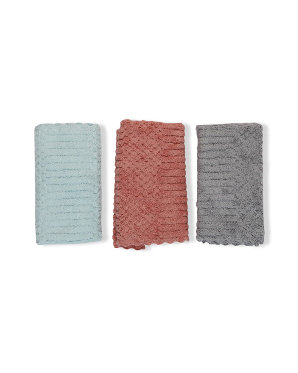 Fleece Cleaning Towel 3Pcs Set – 30×30 cm - Multi Color, Kitchen Towels, Chase Value, Chase Value