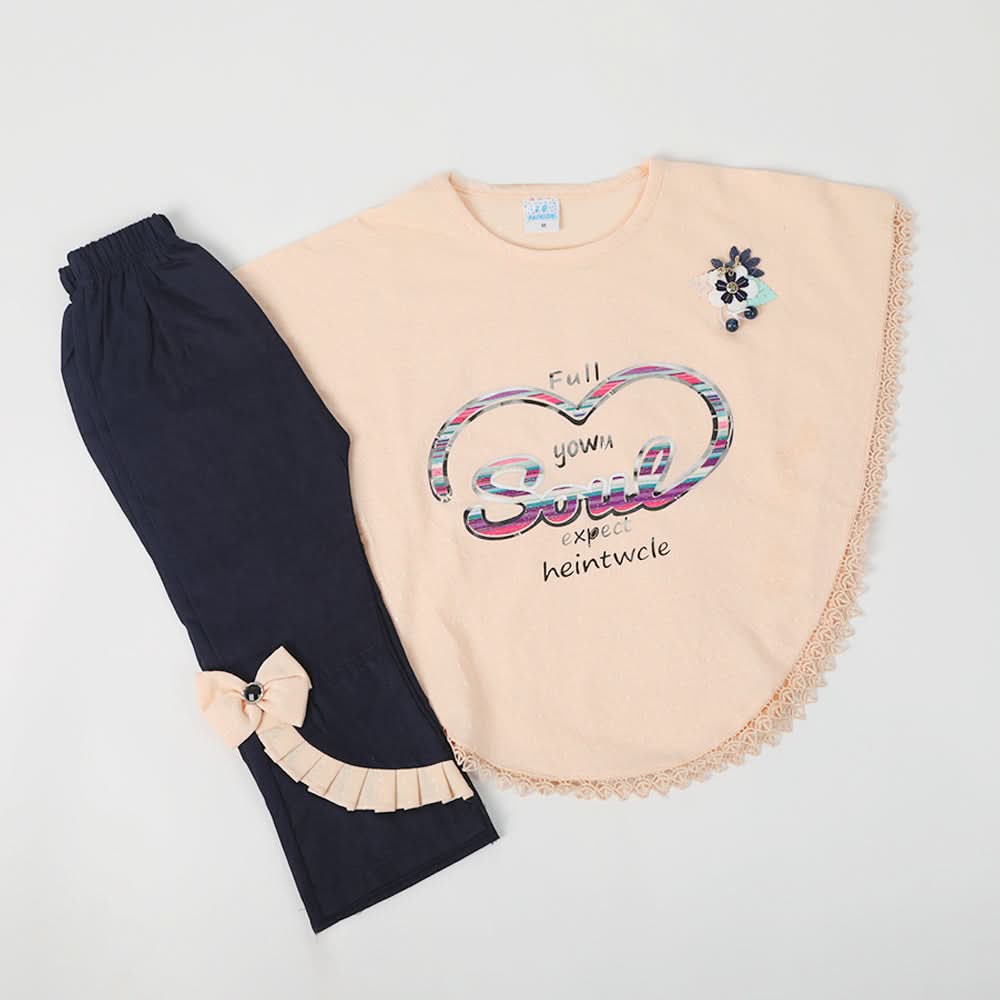 Girls Half Sleeves Suit - Light Pink, Girls Suits, Chase Value, Chase Value