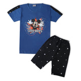 Valuable Boys Half Sleeves Short Suit - Blue, Boys Sets & Suits, Chase Value, Chase Value