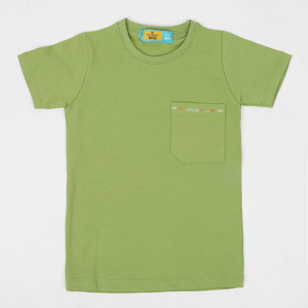 Eminent Boys Half Sleeves T-Shirt - Green