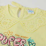 Girls Half Sleeves Suit - Yellow, Girls Suits, Chase Value, Chase Value