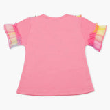 Girls Half Sleeves T-Shirt - Pink, Girls T-Shirts, Chase Value, Chase Value