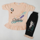 Girls Half Sleeves Suit - Peach, Girls Suits, Chase Value, Chase Value