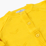 Newborn Girls Sweater - Yellow, Newborn Girls Winterwear, Chase Value, Chase Value