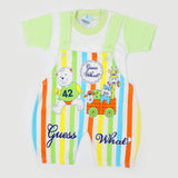 Newborn Boys Half Sleeves Romper - Light Green, Newborn Boys Rompers, Chase Value, Chase Value