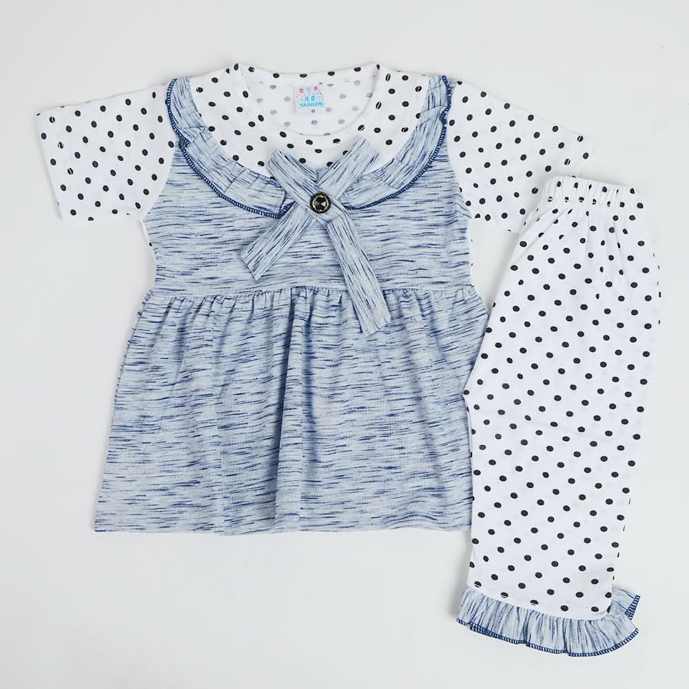Girls Half Sleeves Suit - Blue, Girls Suits, Chase Value, Chase Value