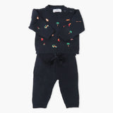 Newborn Girls Sweater - Navy Blue, Newborn Girls Winterwear, Chase Value, Chase Value