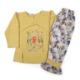 Girl Full Sleeves Tight Suit - Mustard, Girls Suits, Chase Value, Chase Value